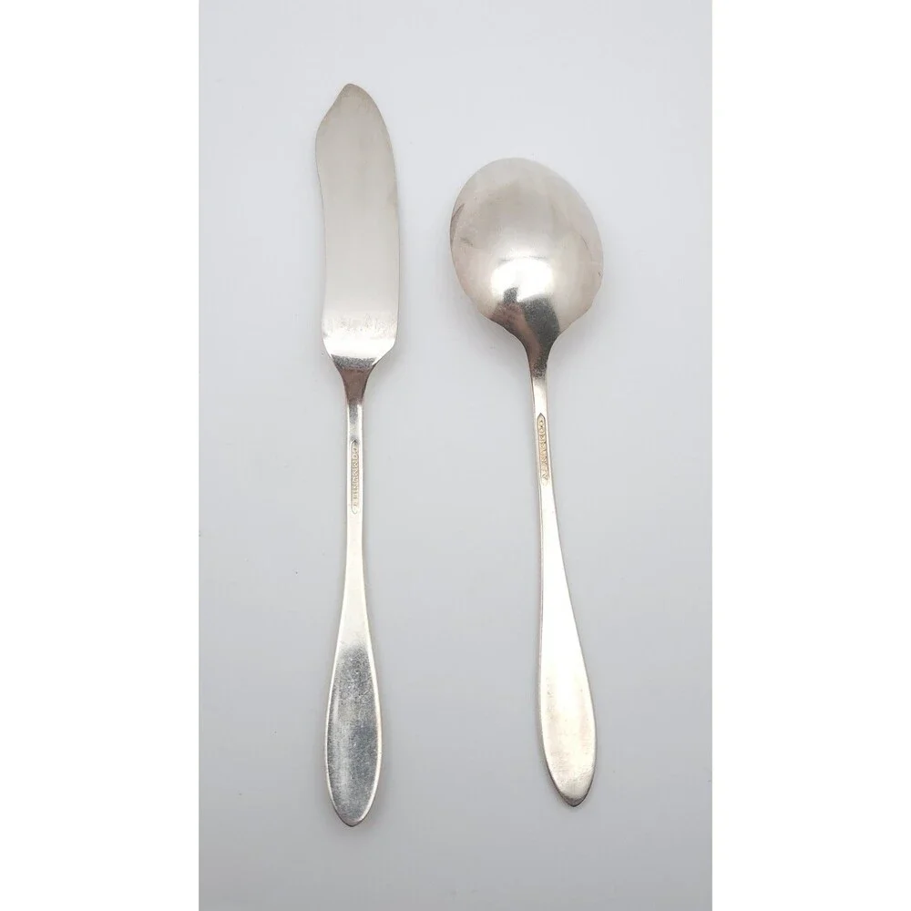 Vintage Oneida Community Plate LADY HAMILTON 1932 Sugar Spoon & Butter Knife